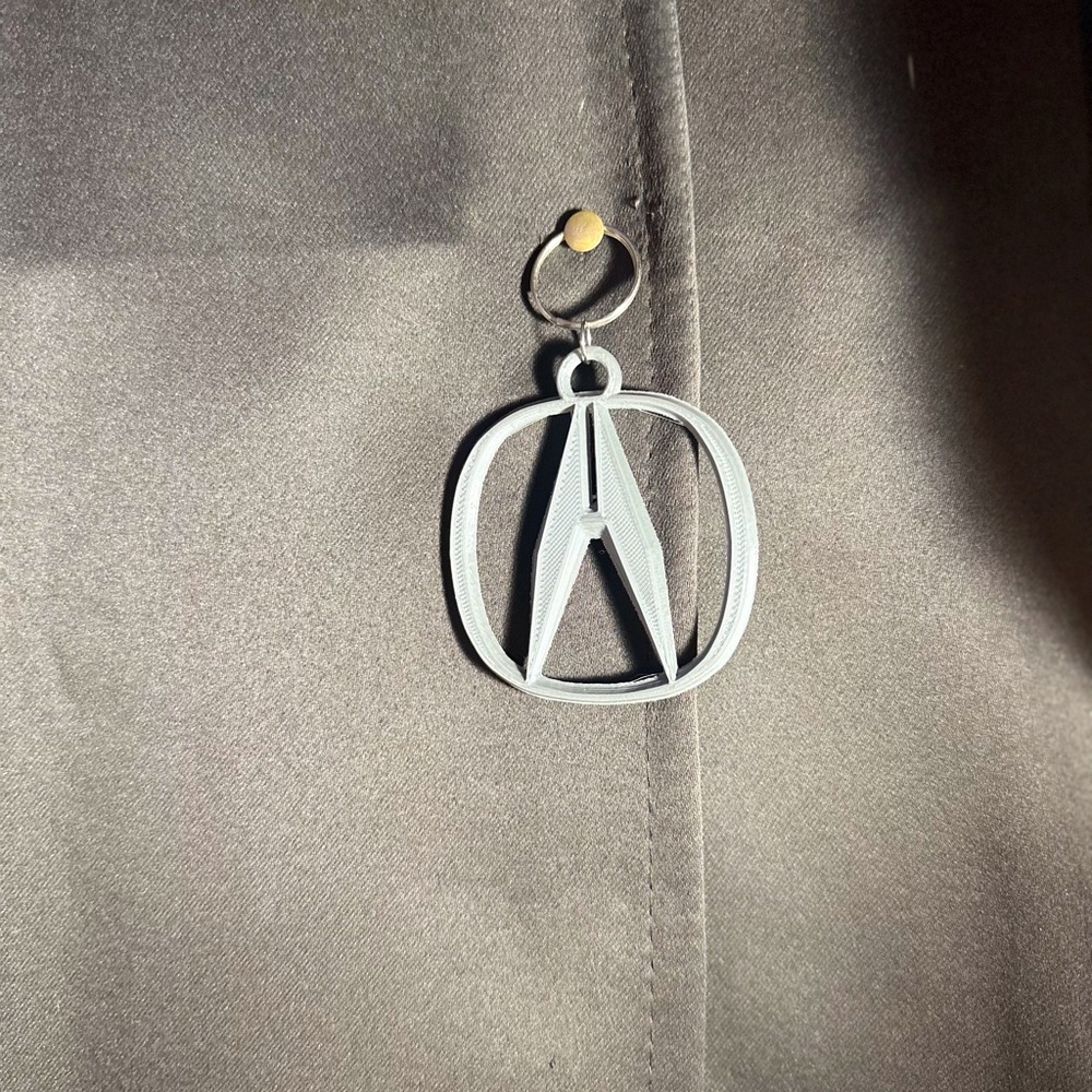 Acura Gray Emblem Keychain